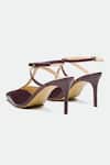 Shop_Oroh_Maroon Genuine Leather Heels _Online_at_Aza_Fashions