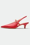 Oroh Red Pointed Toe Slingback Heels Online at Aza Fashions Oroh_Red Pointed Toe Slingback Heels _Online_at_Aza_Fashions
