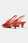 Shop Oroh Red Pointed Toe Slingback Heels Online at Aza Fashions Shop_Oroh_Red Pointed Toe Slingback Heels _Online_at_Aza_Fashions