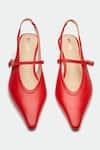 Oroh Red Pointed Toe Slingback Heels at Aza Fashions Oroh_Red Pointed Toe Slingback Heels _at_Aza_Fashions
