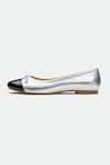Oroh_Silver Designer Bow Flats _Online_at_Aza_Fashions