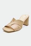Shop_Oroh_Beige Studs Chester Studded Heels _Online_at_Aza_Fashions