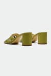 Buy_Oroh_Green Woven Heels _Online_at_Aza_Fashions