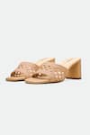 Buy_Oroh_Beige Woven Block Heels _at_Aza_Fashions