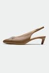 OROH_Brown Slingback Heels With Bow Detail _Online_at_Aza_Fashions
