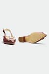 Shop_OROH_Maroon Leather Slingback Heels _at_Aza_Fashions