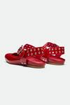Buy_OROH_Red Designer Gloucester Flats _Online_at_Aza_Fashions