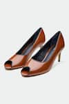 Buy_OROH_Brown Genuine Leather Heels _at_Aza_Fashions