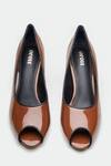 OROH_Brown Genuine Leather Heels _at_Aza_Fashions