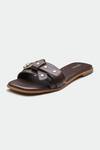 Shop_OROH_Brown Designer Manchester Flats _Online_at_Aza_Fashions