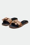 Buy_OROH_Brown Designer Manchester Flats _at_Aza_Fashions