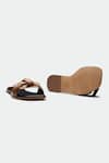 Shop_OROH_Brown Designer Manchester Flats _at_Aza_Fashions