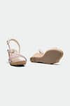 Shop_OROH_Pink Genuine Leather Wedge Sandals _at_Aza_Fashions