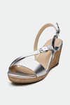 Shop_OROH_Silver Genuine Leather Wedge Sandals _Online_at_Aza_Fashions