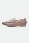 OROH_Gray Walsall Grey Genuine Leather Flats _Online_at_Aza_Fashions