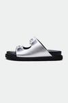 Buy_OROH_Silver Designer Bow Flats _Online_at_Aza_Fashions