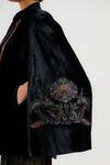 Shop_OTT_Black Sozni Evening Cape _Online_at_Aza_Fashions