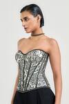 Buy_OTT_Ivory Silk Satin, Organza Beads, Embroidery Sweetheart Neck Jamawar Corset _Online_at_Aza_Fashions