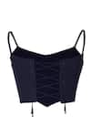 Buy_OTT_Navy Cotton Square Neck Blue Must Have Corset Top _Online_at_Aza_Fashions