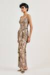 Shop_Ott_Multi Color Jersey Jewel Print Long Skirt _at_Aza_Fashions