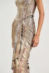 Shop_Ott_Multi Color Jersey Jewel Print Long Skirt _Online_at_Aza_Fashions