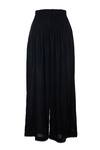 Ott_Black Silk, Velvet Pleated Palazzo _Online_at_Aza_Fashions