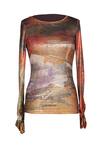 Shop_OTT_Multi Color Jersey Round Neck Ram Kumar Top _Online_at_Aza_Fashions