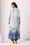 Shop_Thee Modern Roots_Sky Blue Printed Kurta Set _at_Aza_Fashions