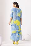 Shop_Thee Modern Roots_Mystical Ocean Blue Kurta Set _at_Aza_Fashions