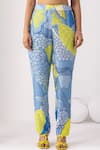 Shop_Thee Modern Roots_Mystical Ocean Blue Kurta Set _Online_at_Aza_Fashions