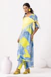 Buy_Thee Modern Roots_Mystical Ocean Blue Kurta Set 