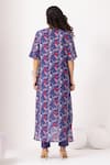 Shop_Thee Modern Roots_Autumn Ink Blue Kurta Set _at_Aza_Fashions