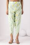 Thee Modern Roots_Checkered Neon Green Tunic Set _at_Aza_Fashions
