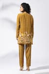 Shop_Thee Modern Roots_Yellow Earthy Bloom Kurta Set _at_Aza_Fashions
