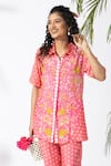 Shop_Thee Modern Roots_Floral Print Coral Co-ord Set 