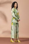 Thee Modern Roots_Green Olive Garden Co-ord Set _Online_at_Aza_Fashions