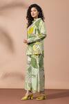 Buy_Thee Modern Roots_Green Olive Garden Co-ord Set _Online_at_Aza_Fashions