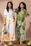 Buy_Thee Modern Roots_Green Olive Garden Co-ord Set 