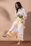 Thee Modern Roots_Sunset Ivory Palm Co-ord Set _Online_at_Aza_Fashions