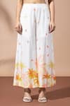Shop_Thee Modern Roots_Sunset Ivory Palm Co-ord Set _Online_at_Aza_Fashions