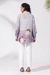Buy_Thee Modern Roots_Lavender Cotton Collared Floral Cluster Shirt _Online_at_Aza_Fashions