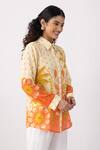 Thee Modern Roots_Yellow Carnival Palm Bloom Shirt _Online_at_Aza_Fashions