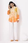 Thee Modern Roots_Yellow Carnival Palm Bloom Shirt _at_Aza_Fashions