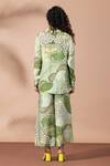 Shop_Thee Modern Roots_Olive Green Olive Blossom Comfort-fit Shirt _at_Aza_Fashions
