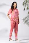 Thee Modern Roots_Coral Flora Printed Shirt _Online_at_Aza_Fashions