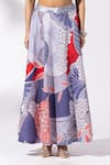 Buy_Thee Modern Roots_Lavender Abstract Print Skirt Set 