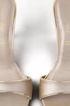 Buy_Signature Sole_Gold Champagne Shimmer Stiletto Mules 