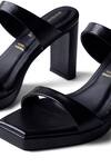 Buy Signature Sole Black Midnight Luxe Block Heel Sandals Online at Aza Fashions Buy_Signature Sole_Black Midnight Luxe Block Heel Sandals _Online_at_Aza_Fashions
