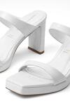 Signature Sole White Elegance Block Heel Sandals at Aza Fashions Signature Sole_White Elegance Block Heel Sandals _at_Aza_Fashions