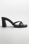 Buy_Signature Sole_Black Ebon Luxe Strappy Heels _Online_at_Aza_Fashions